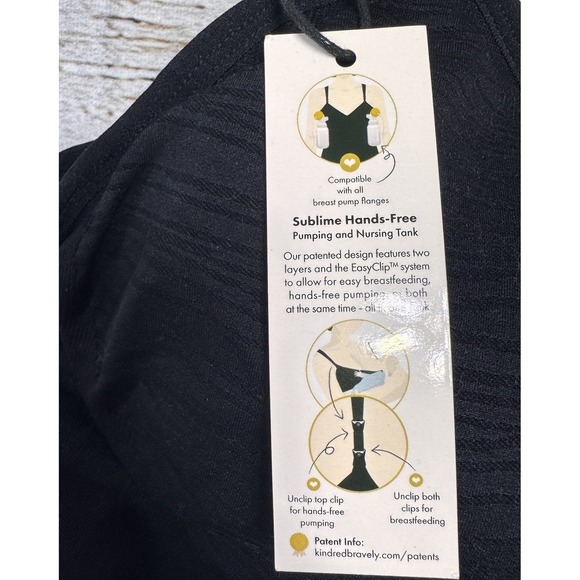 Kindred Bravely Sublime Maternity Nursing Tank XXL Busty Black Postpartum NWT - Picture 6 of 10